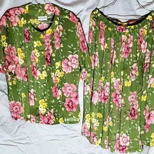 Alfred Dunner skirt/blouse (20)